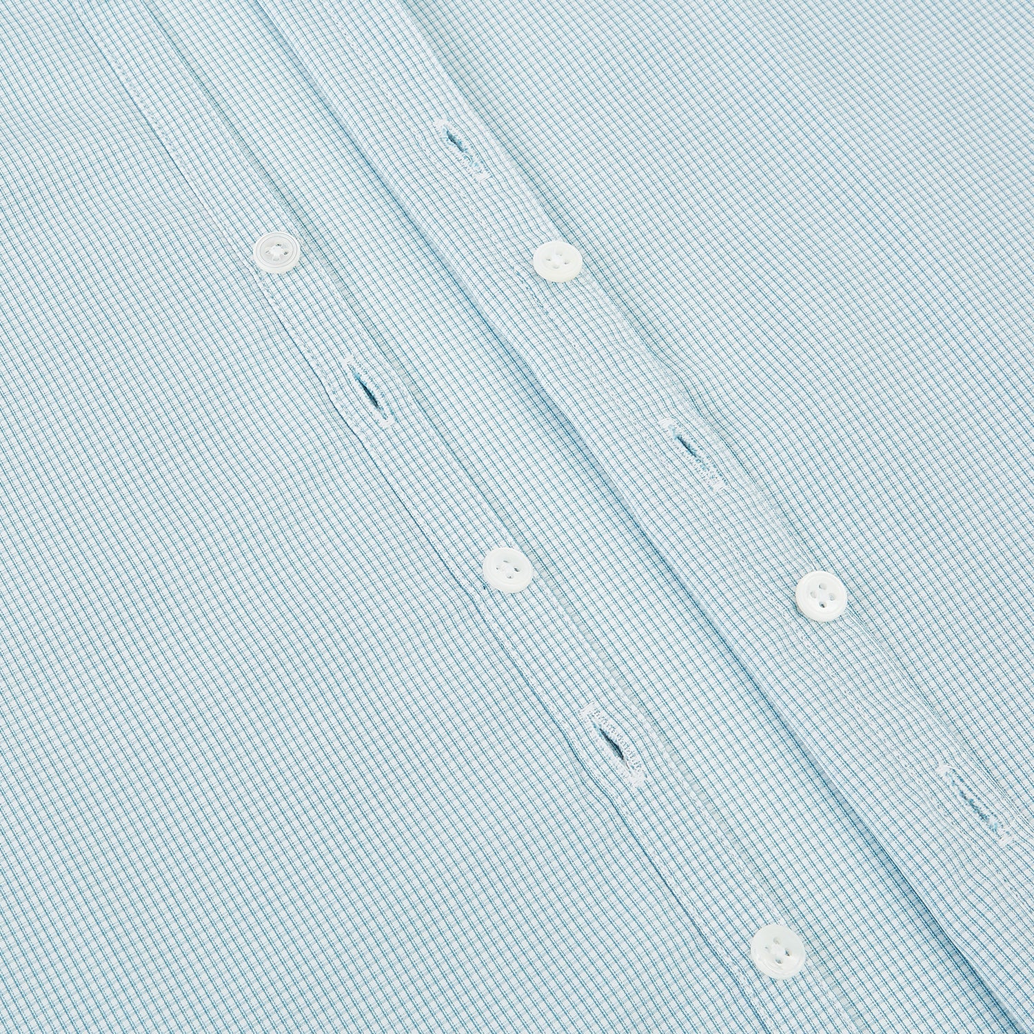 View 7 of product Turquoise Micro-Tattersall Check Windsor Shirt 15.5