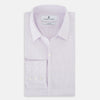 View 5 of product Pale Pink Micro-Tattersall Check Windsor Shirt 17.5