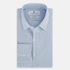 View 5 of product Colony Blue Micro-Tattersall Check Windsor Shirt 17