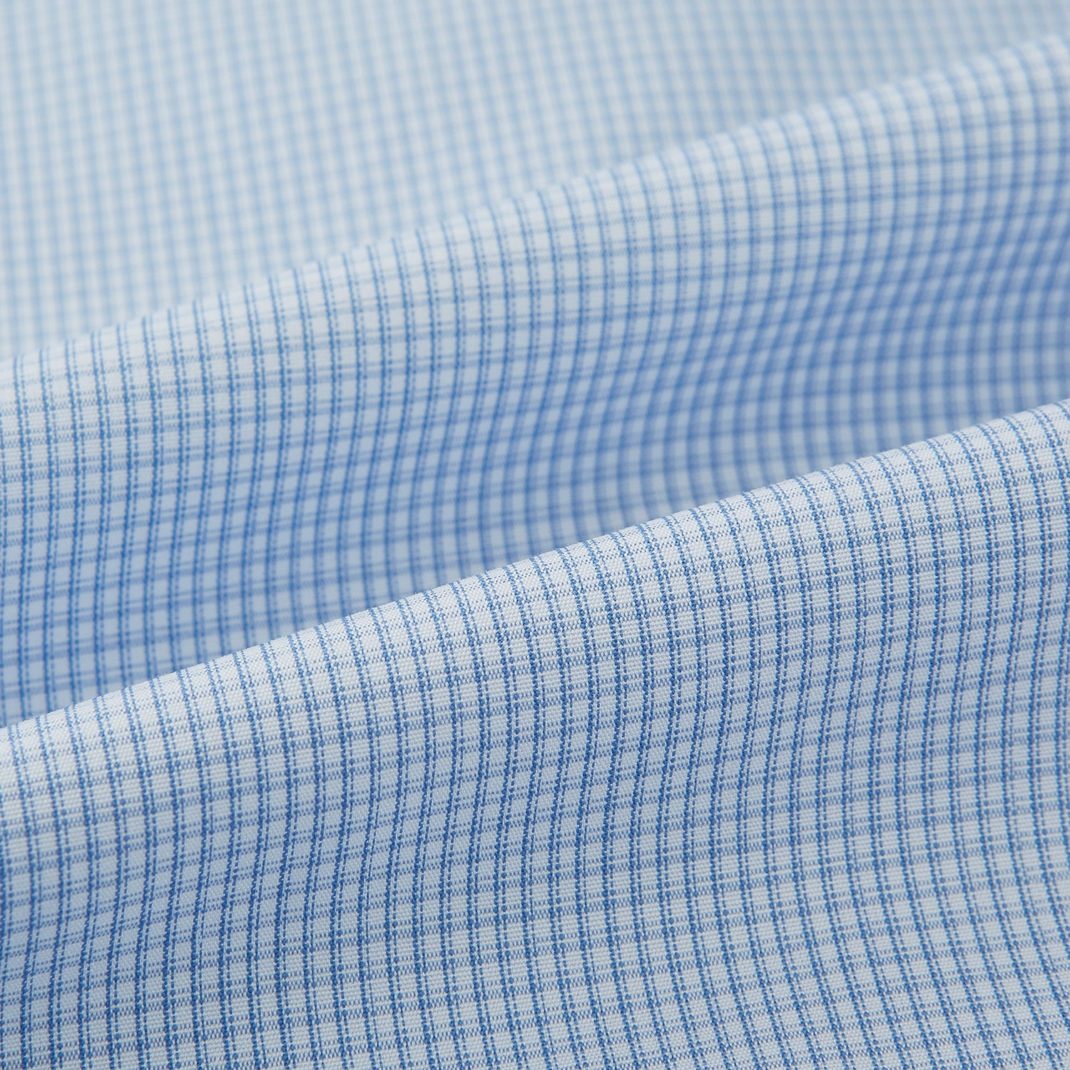 View 8 of product Colony Blue Micro-Tattersall Check Windsor Shirt 17