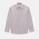 Burgundy Micro-Tattersall Check Windsor Shirt 18