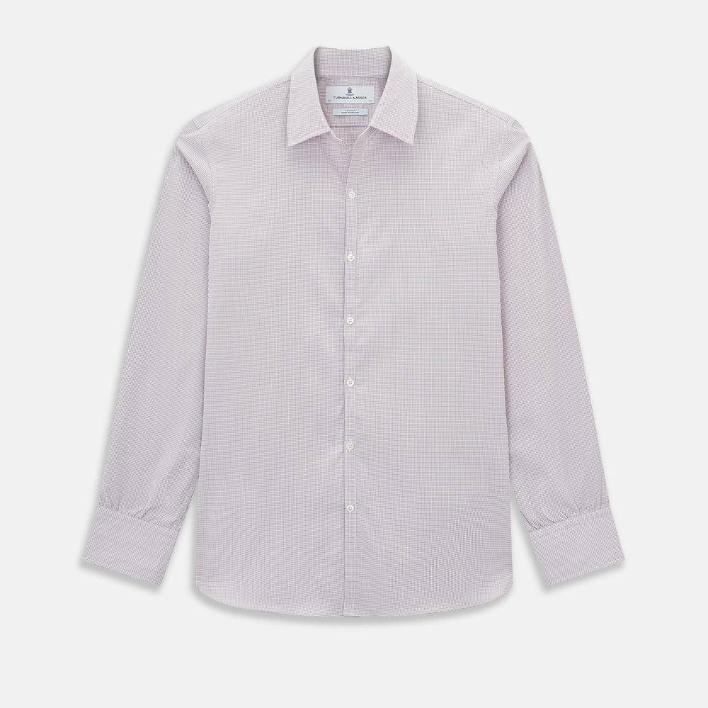 Lilac Shadow Check Wndsor Shirt 17