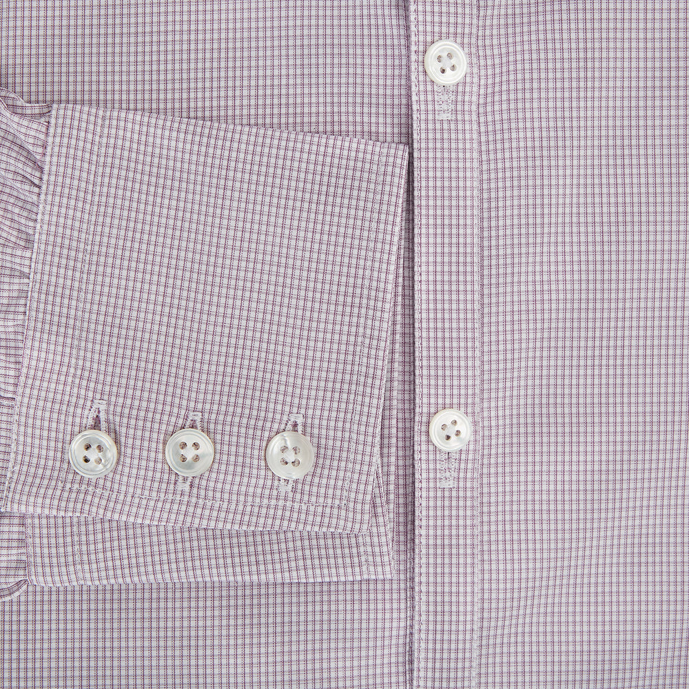 Lilac Shadow Check Wndsor Shirt 17