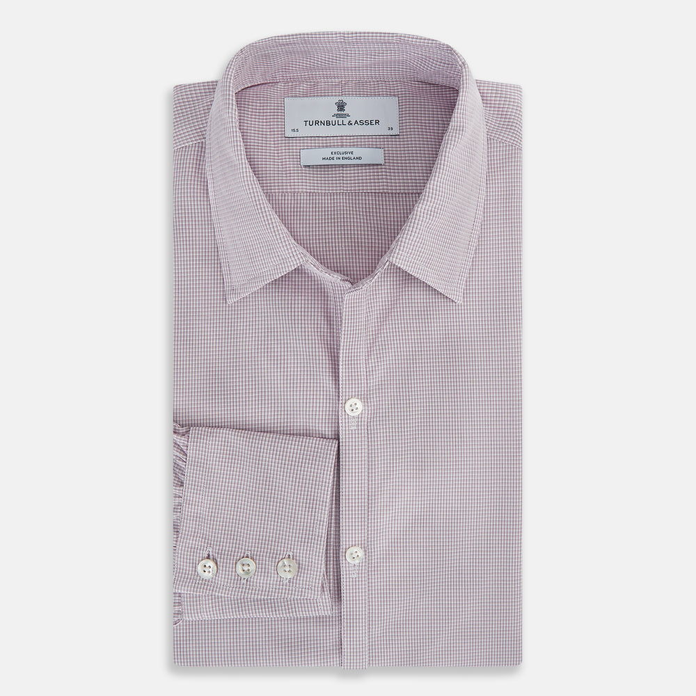 Lilac Shadow Check Wndsor Shirt 17