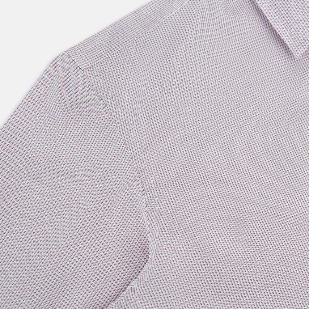 Lilac Shadow Check Wndsor Shirt 17