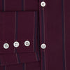 View 4 of product Dark Burgundy Track Stripe Windsor Shirt 19