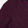 View 6 of product Dark Burgundy Track Stripe Windsor Shirt 19