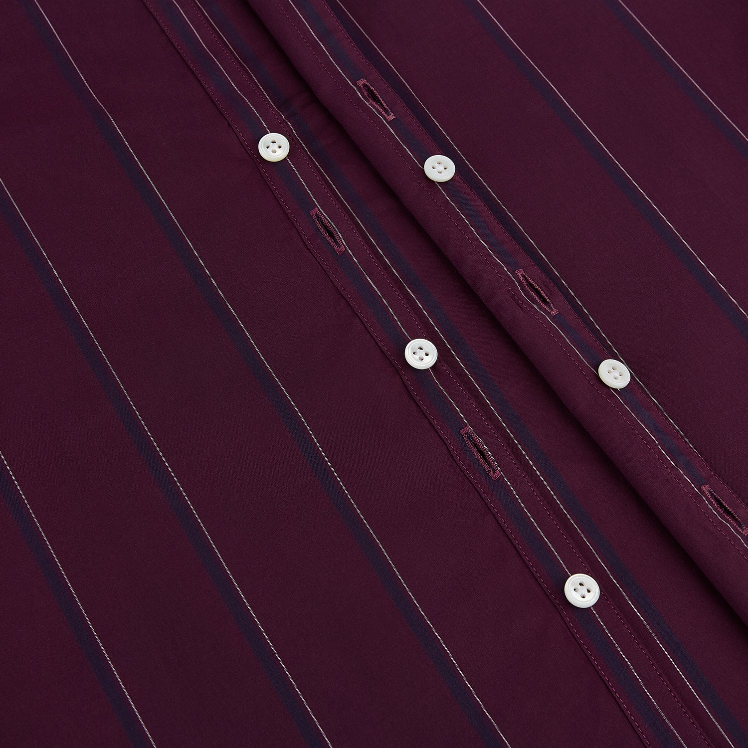 View 7 of product Dark Burgundy Track Stripe Windsor Shirt 19