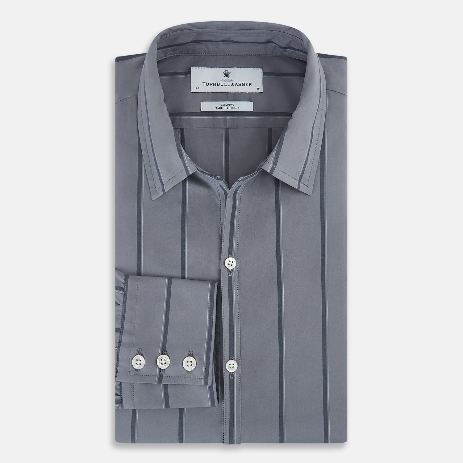 Image 5 of product Grey Track Stripe Windsor Shirt 19