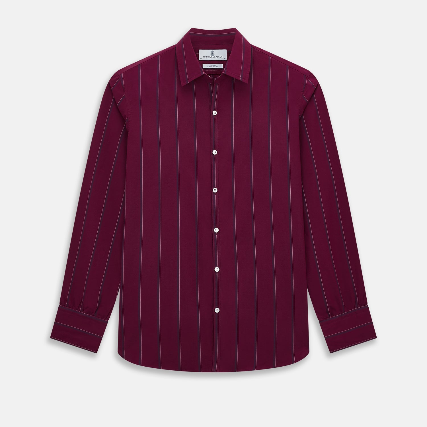 Image 1 of product Wine Track Stripe Windsor Shirt 19