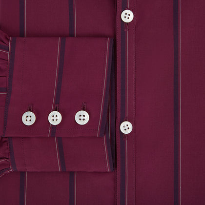 SHIRTS RF WINDSOR OPEN CLR 3BC WINE MLTI STR Image 3