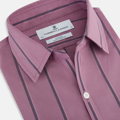 Online Exclusive · Antique Pink Track Stripe Windsor Shirt Image 1
