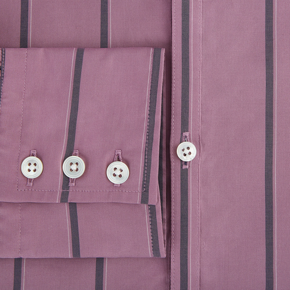 Online Exclusive · Antique Pink Track Stripe Windsor Shirt 19.0