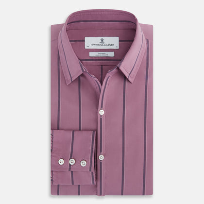Online Exclusive · Antique Pink Track Stripe Windsor Shirt Image 4