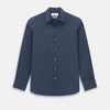 View 1 of product Pale Blue and Navy Pin Check Windsor Shirt 19