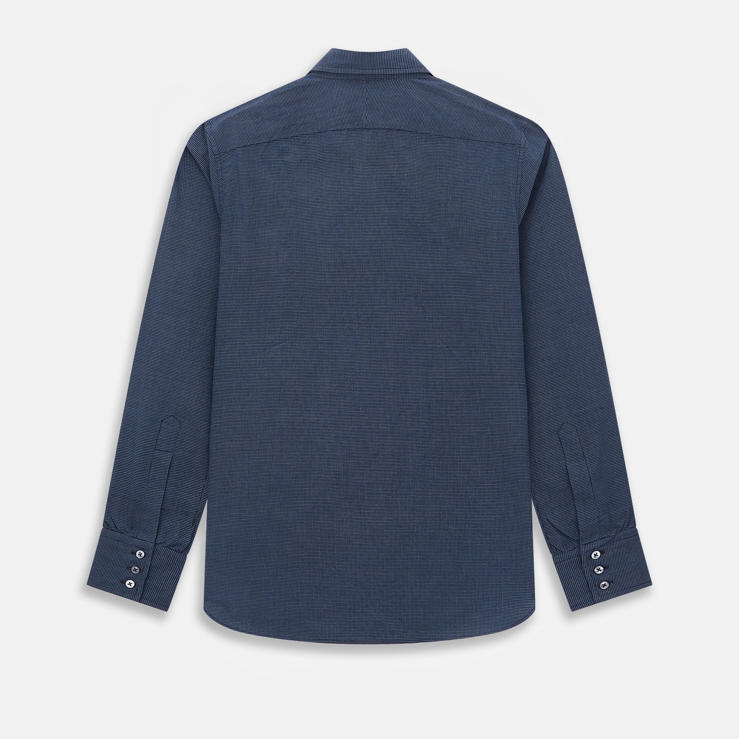 Image 3 of product Pale Blue and Navy Pin Check Windsor Shirt 19