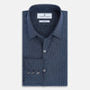 View 5 of product Pale Blue and Navy Pin Check Windsor Shirt 19