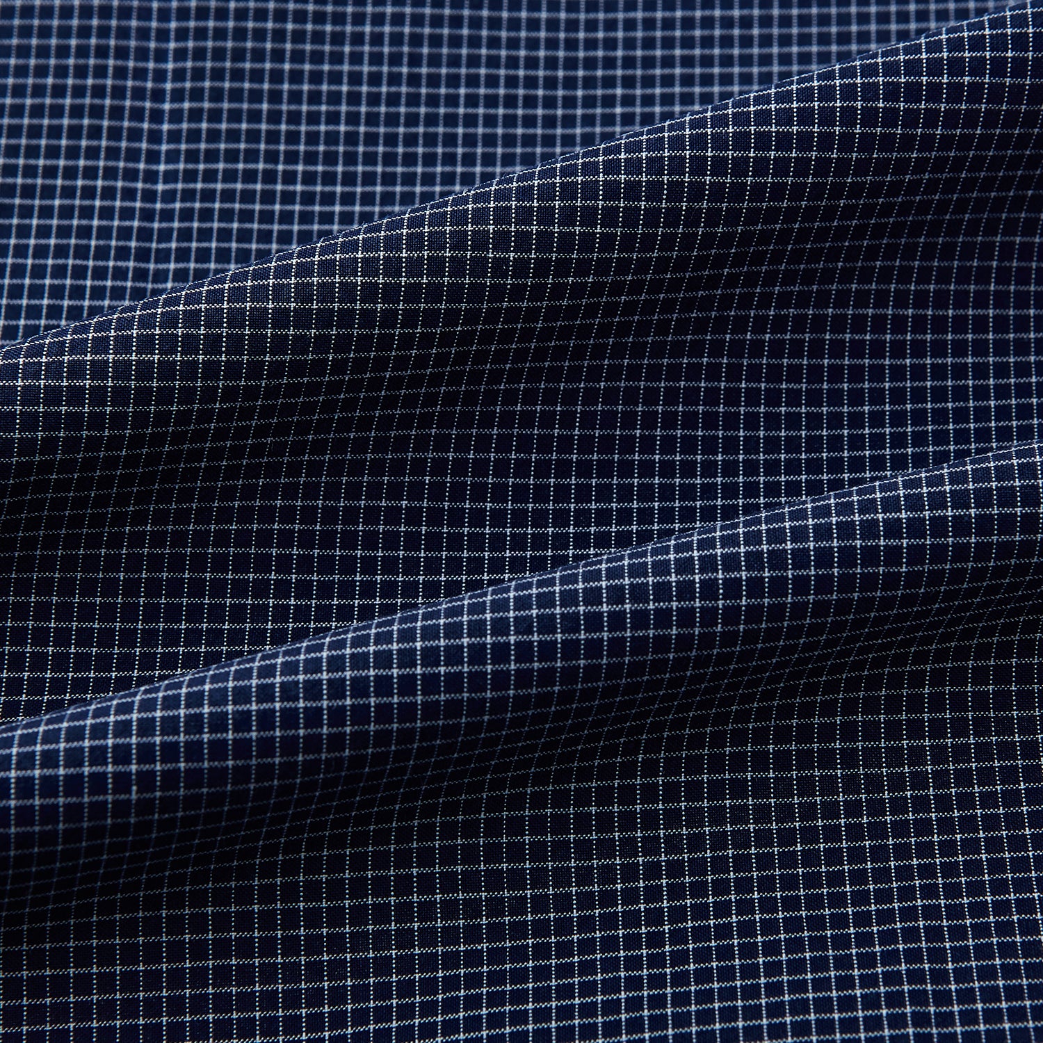 Image 8 of product Pale Blue and Navy Pin Check Windsor Shirt 19