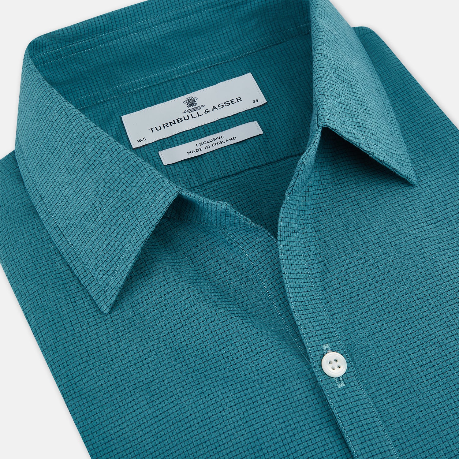 Image 2 of product Turquoise Pin Check Windsor Shirt 19