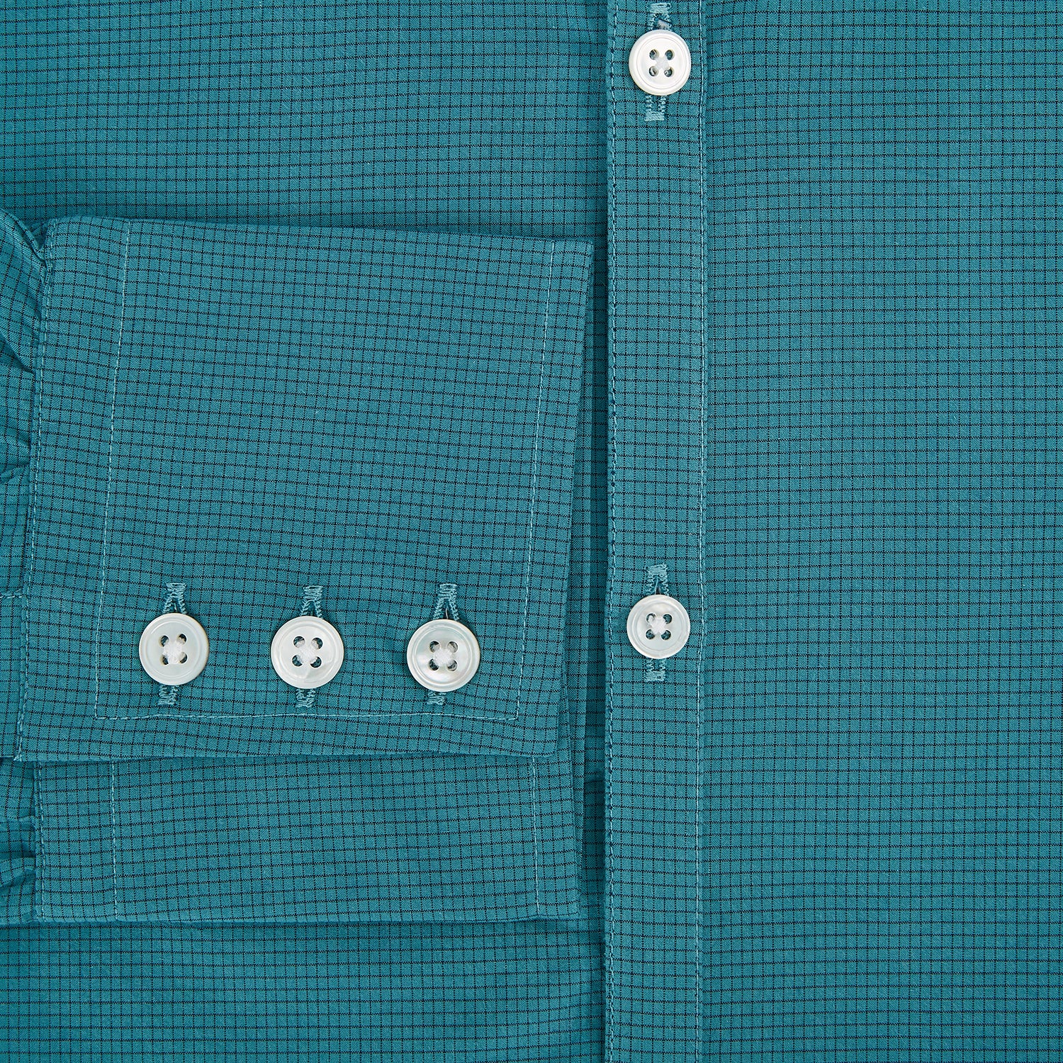 Image 4 of product Turquoise Pin Check Windsor Shirt 19