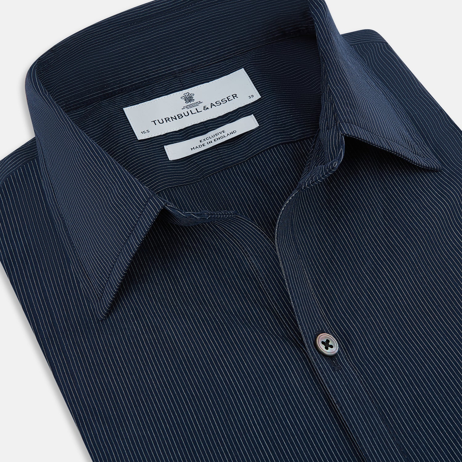 Image 2 of product Navy and White Pinstripe Windsor Shirt 19