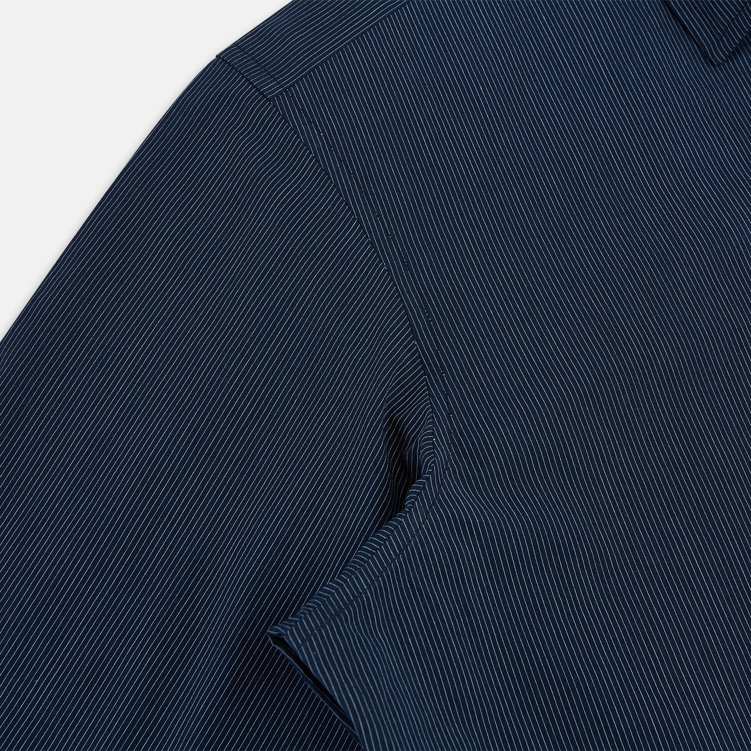 Image 6 of product Navy and White Pinstripe Windsor Shirt 19