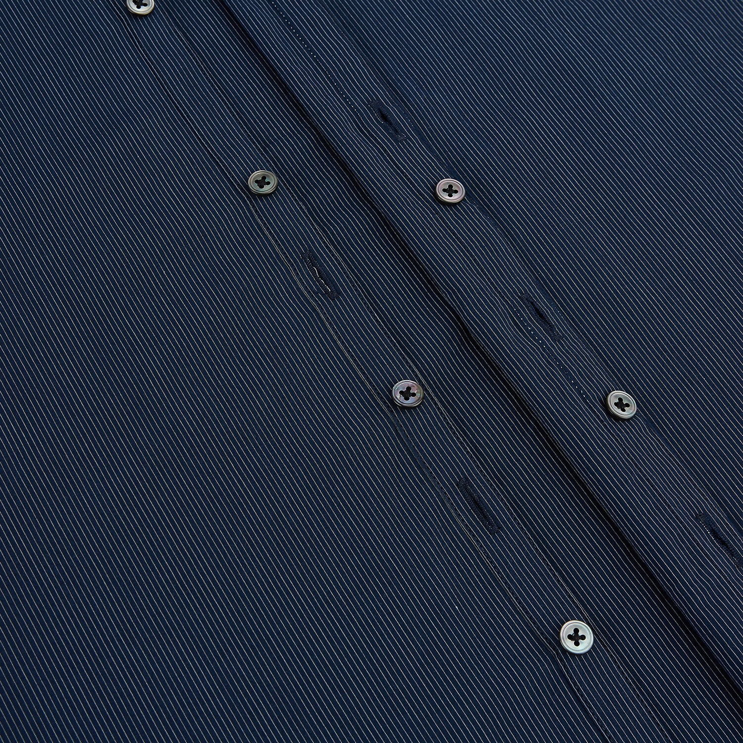 Image 7 of product Navy and White Pinstripe Windsor Shirt 19