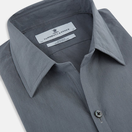 Grey Pinstripe Windsor Shirt