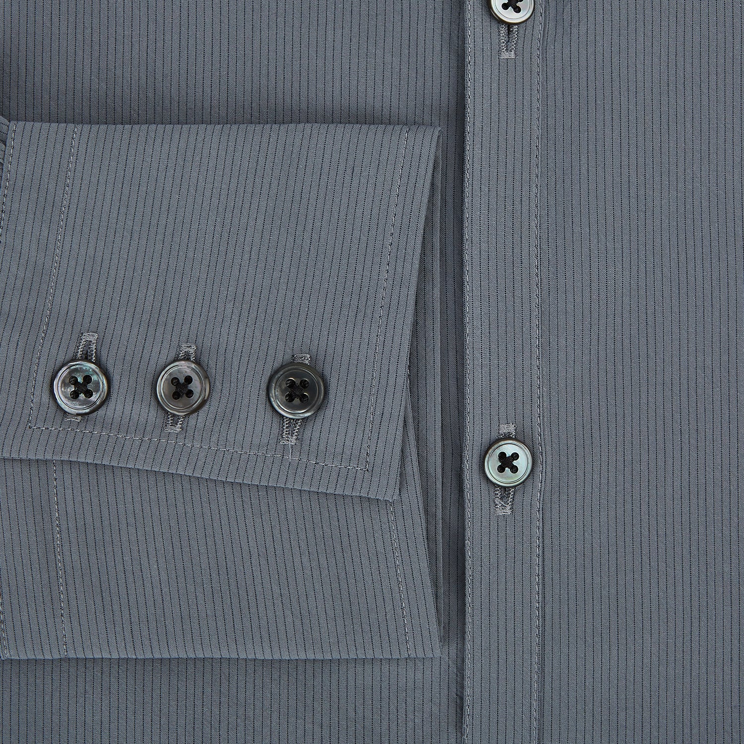 Image 4 of product Grey Pinstripe Windsor Shirt 19