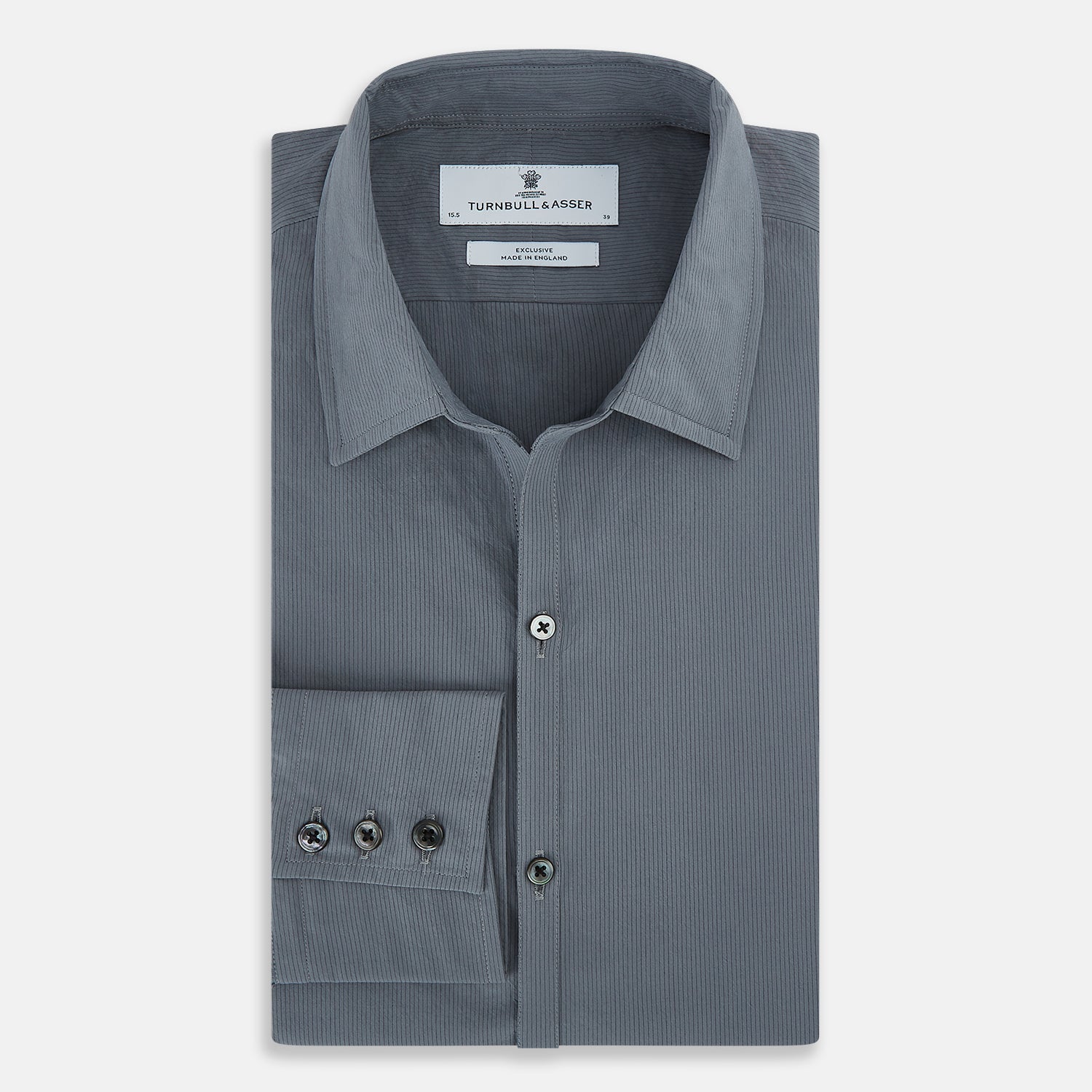 Image 5 of product Grey Pinstripe Windsor Shirt 19