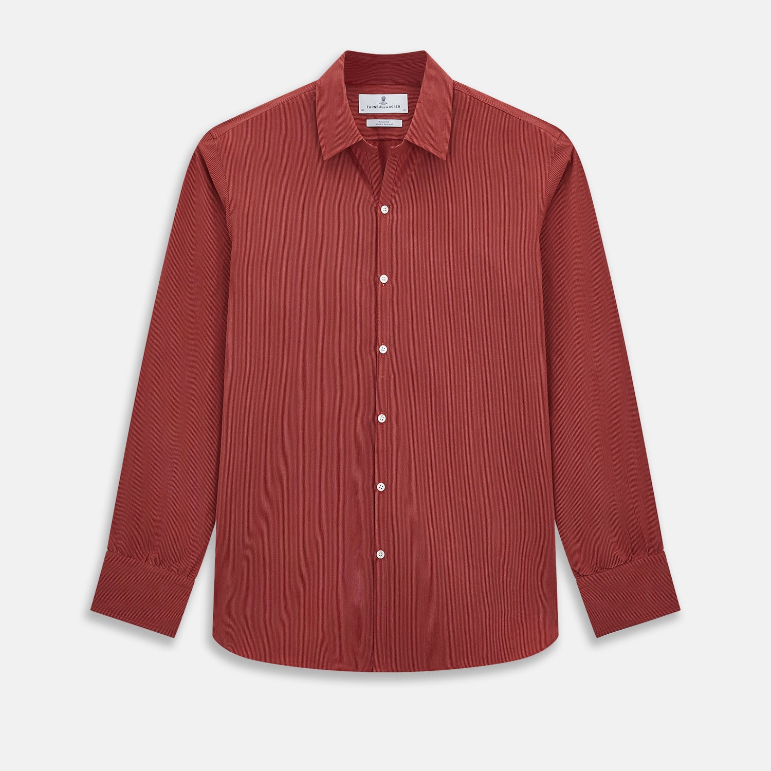 Image 1 of product Dark Red Pinstripe Windsor Shirt 19