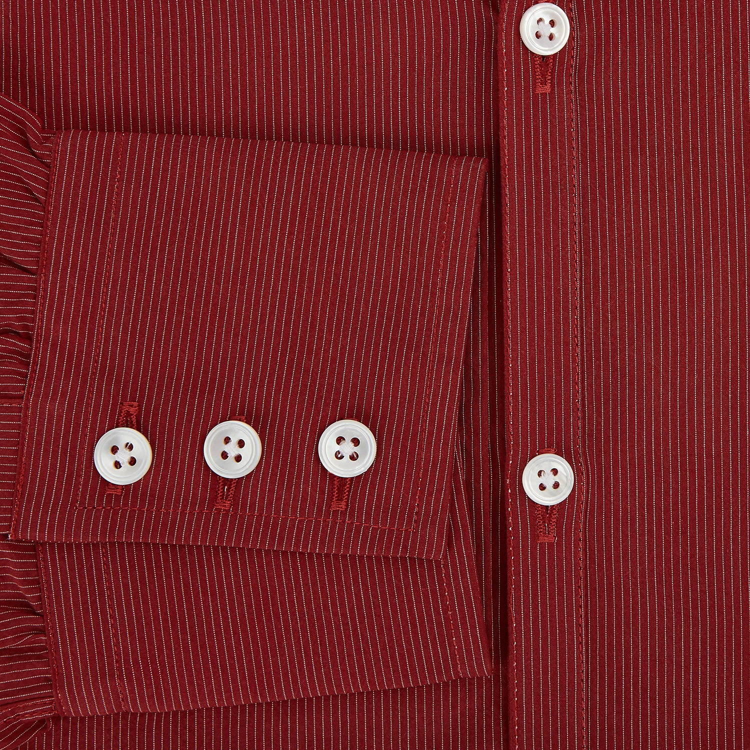 Image 4 of product Dark Red Pinstripe Windsor Shirt 19