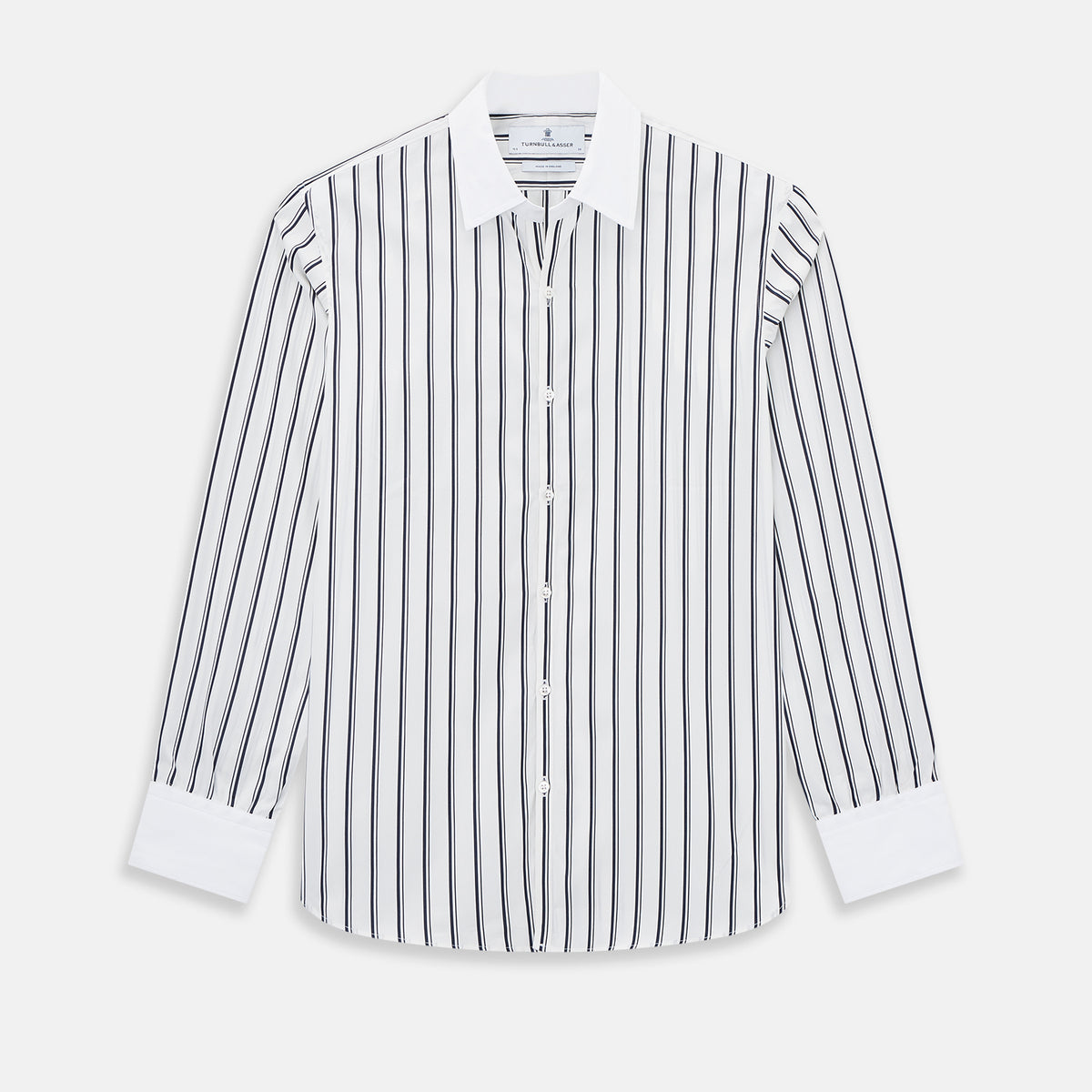 View 1 of product SHIRTS RF WH WINDSOR OPEN CLR WH 3BC NAVY STRIPE 15.5