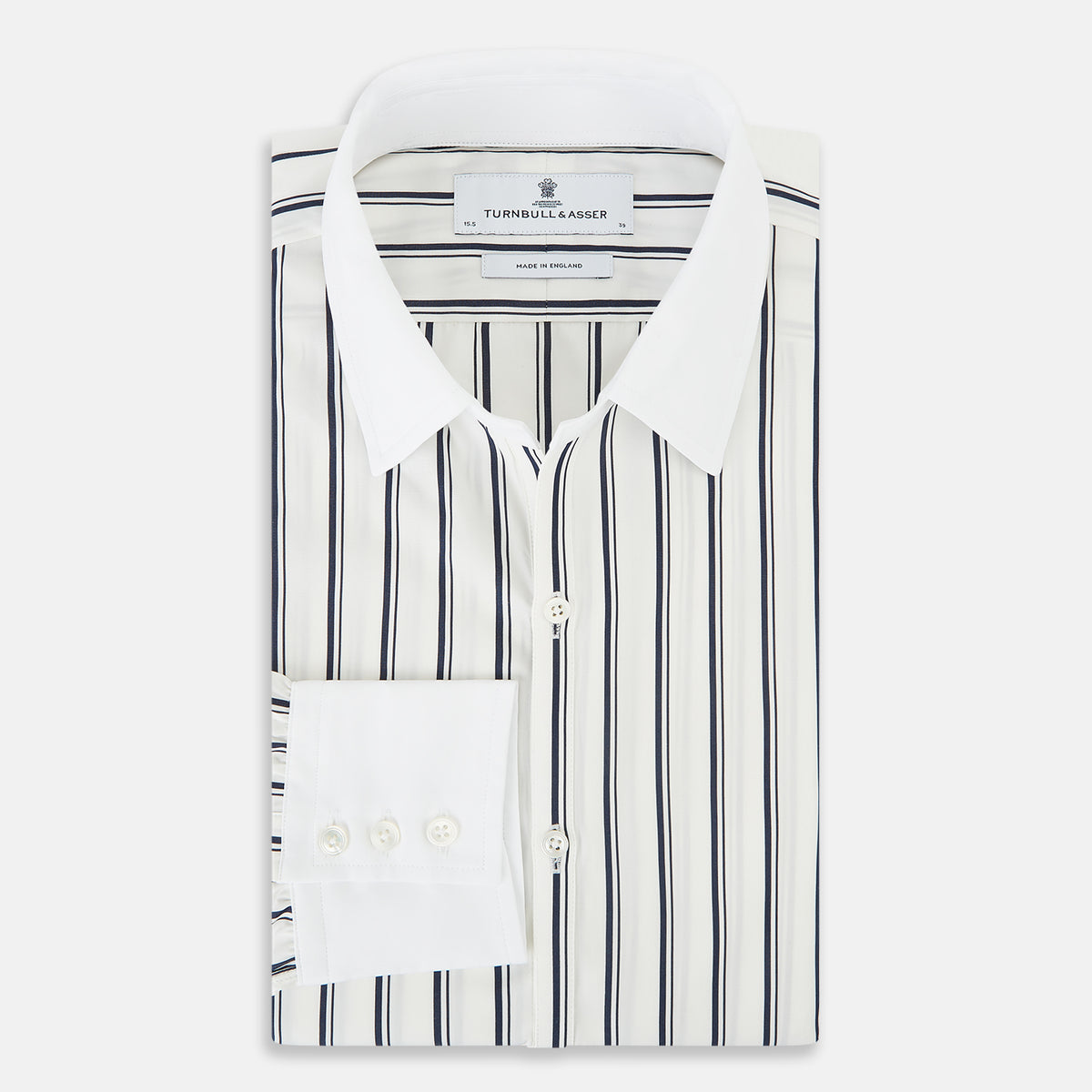 View 5 of product SHIRTS RF WH WINDSOR OPEN CLR WH 3BC NAVY STRIPE 15.5