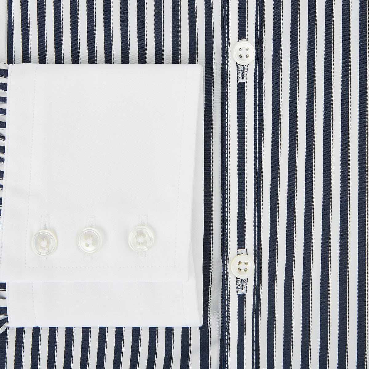 View 4 of product SHIRTS RF WH WINDSOR OPEN CLR WH 3BC NAVY STRIPE 16