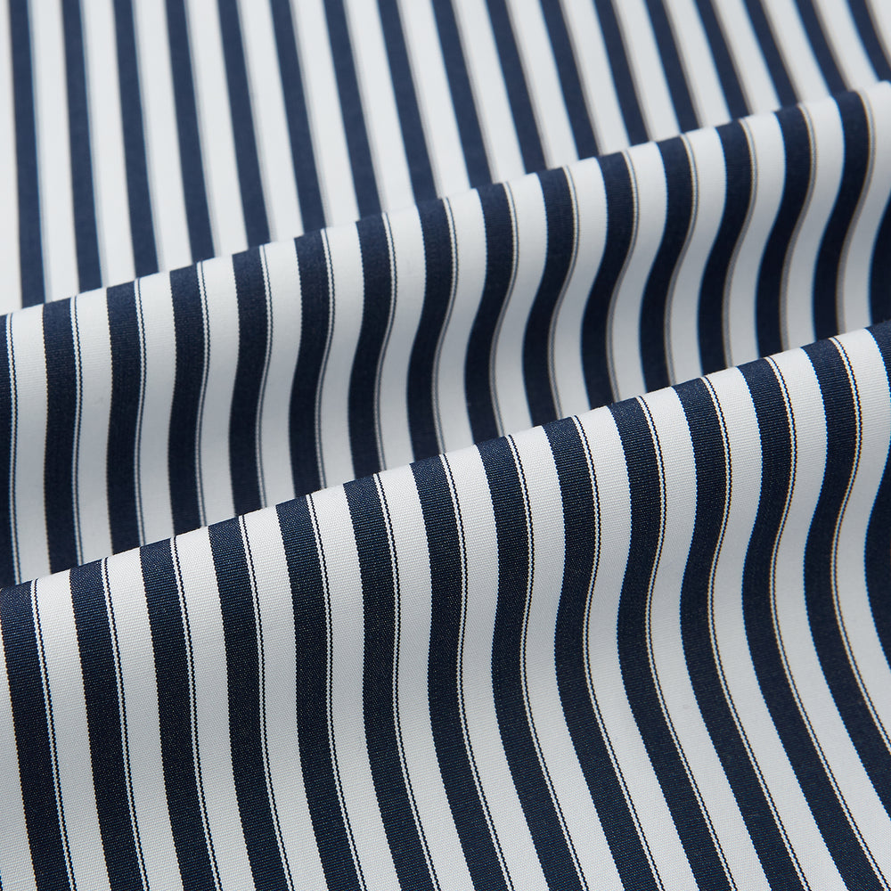SHIRTS RF WH WINDSOR OPEN CLR WH 3BC NAVY STRIPE 16
