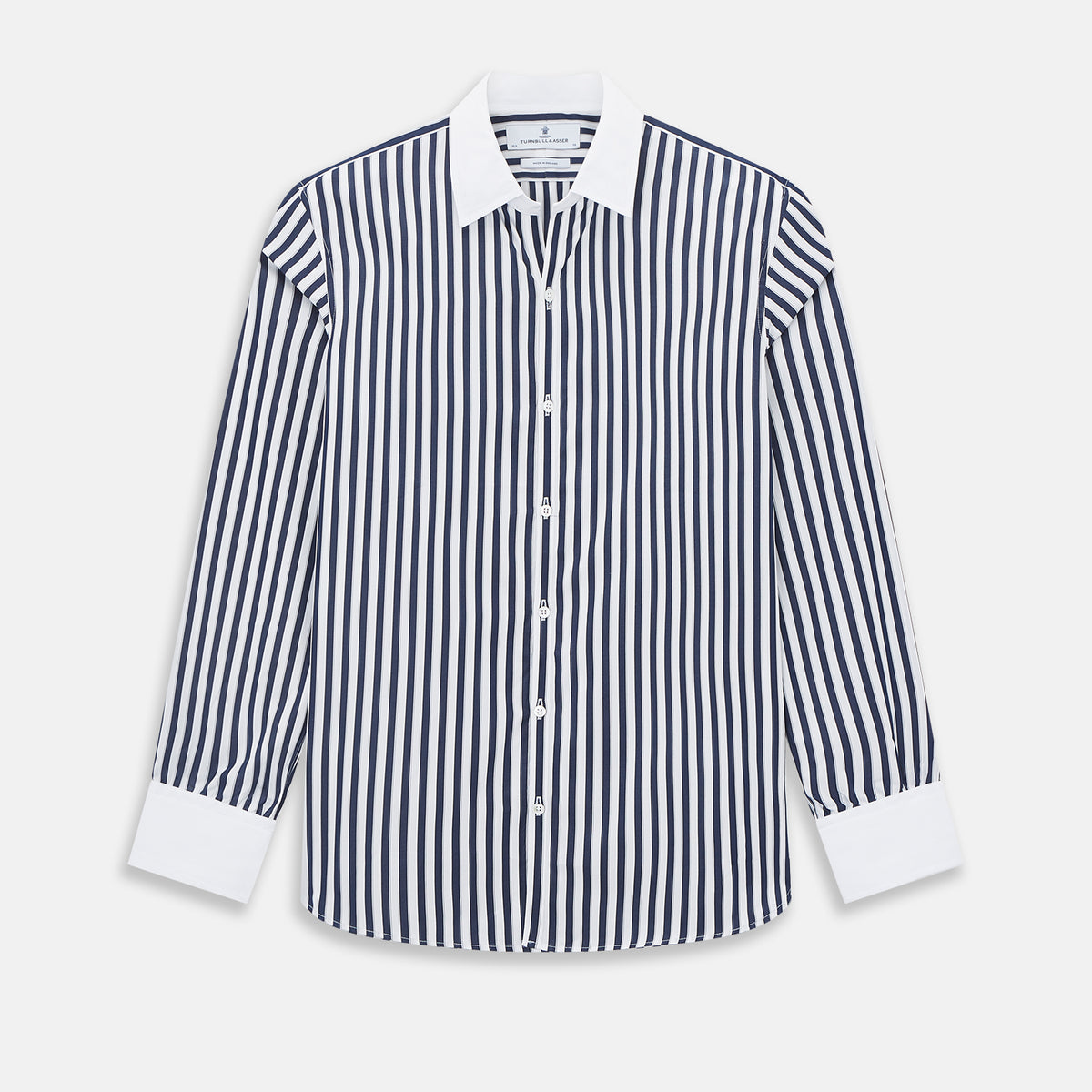 View 1 of product SHIRTS RF WH WINDSOR OPEN CLR WH 3BC NAVY STRIPE 16