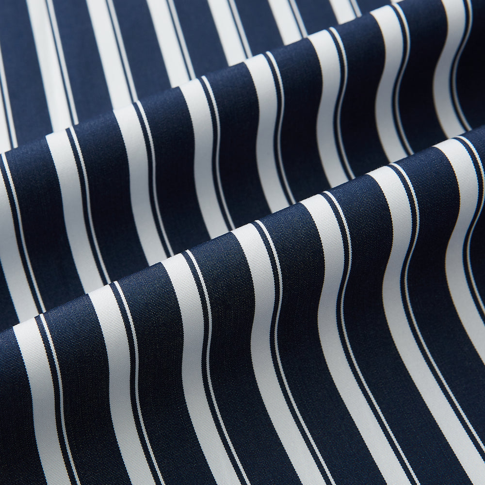 SHIRTS RF WH WINDSOR OPEN CLR WH 3BC NAVY STRIPE 16