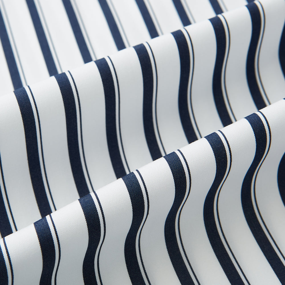SHIRTS RF WH WINDSOR OPEN CLR WH 3BC NAVY STRIPE 15
