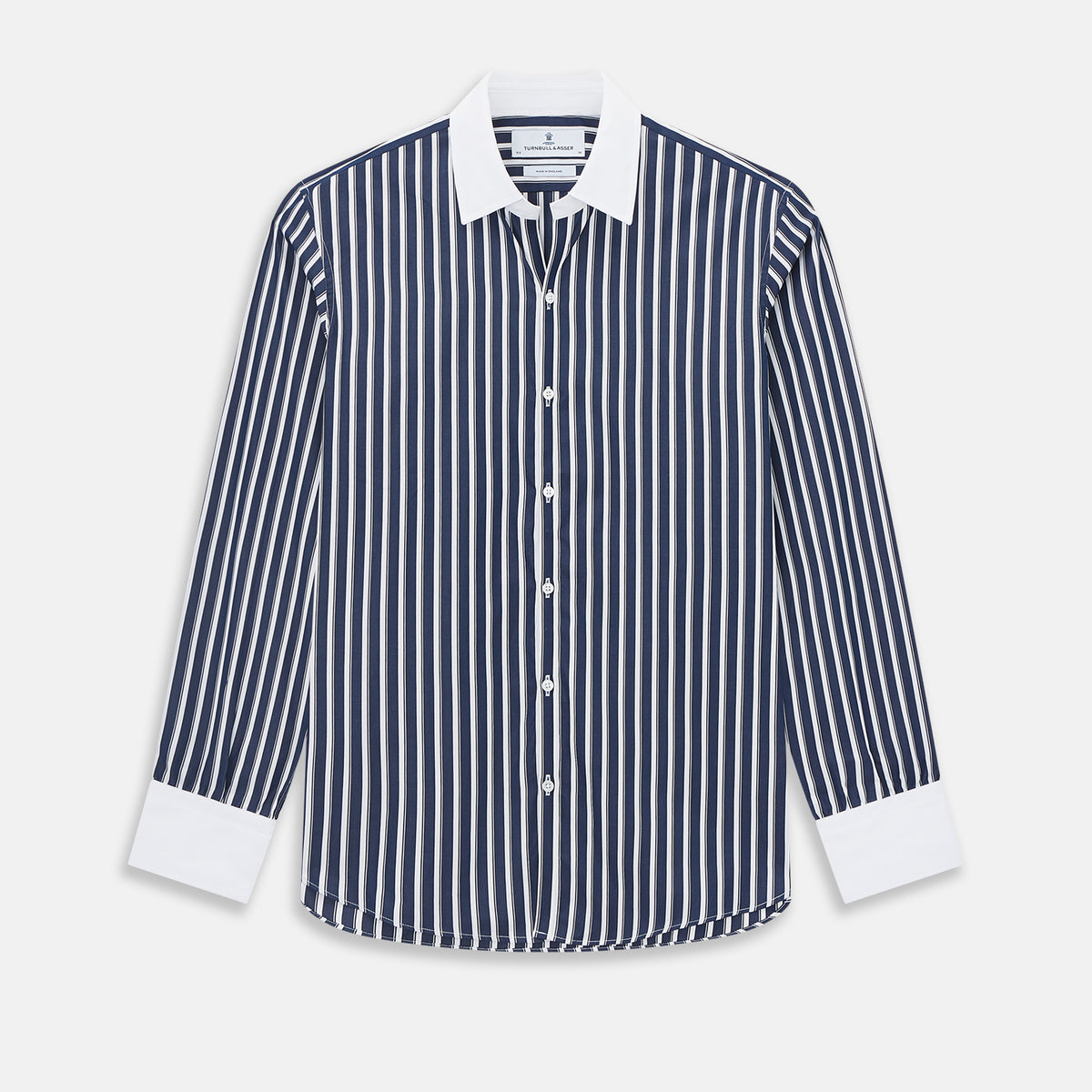 View 1 of product SHIRTS RF WH WINDSOR OPEN CLR WH 3BC WH STR ON NVY 17