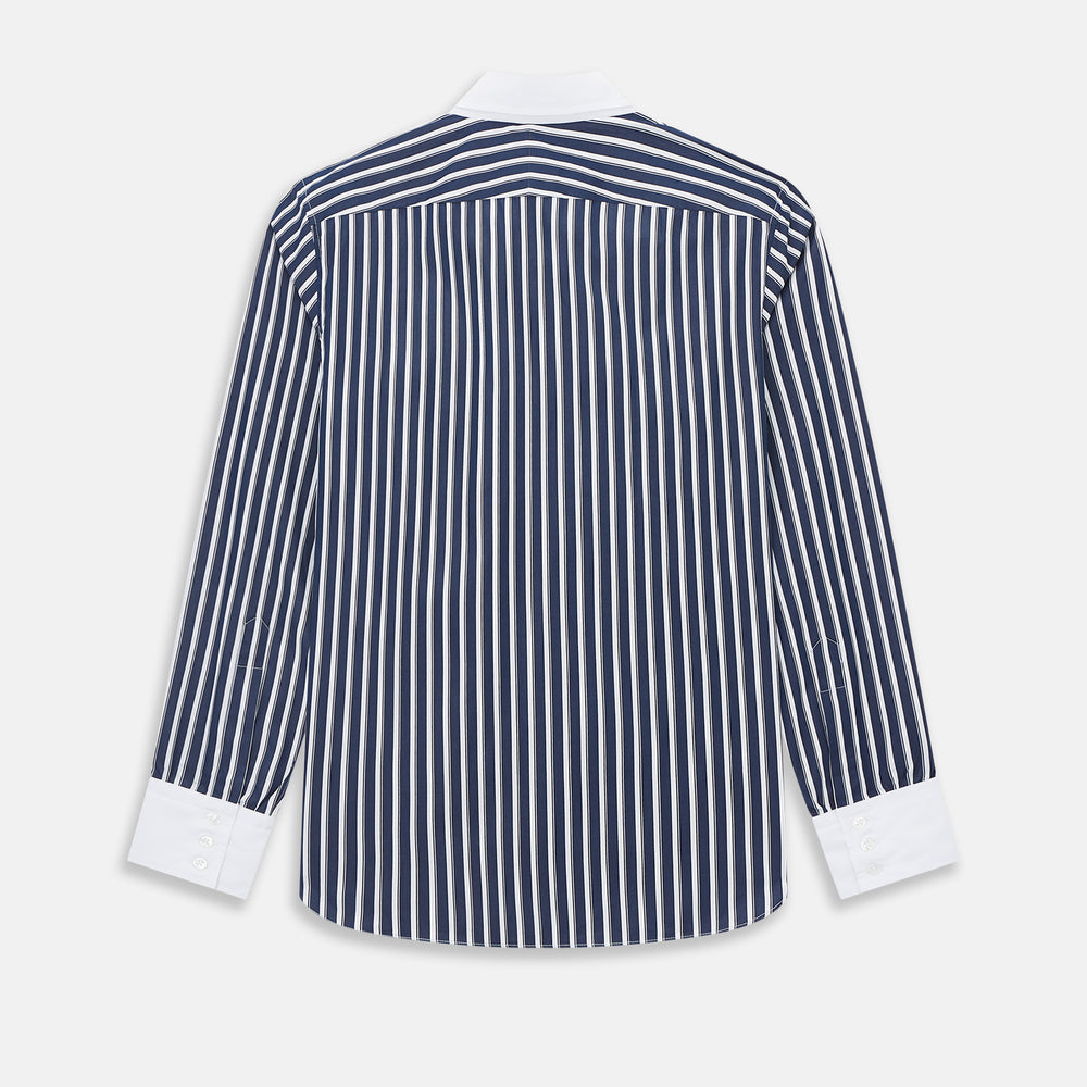 SHIRTS RF WH WINDSOR OPEN CLR WH 3BC WH STR ON NVY 17