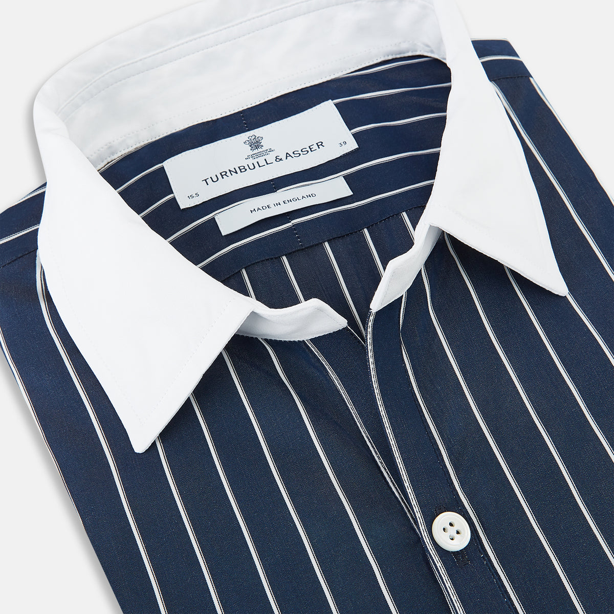 View 2 of product SHIRTS RF WH WINDSOR OPEN CLR WH 3BC WH STR ON NVY 18.5