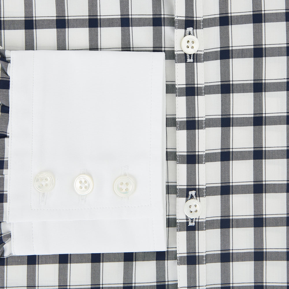 SHIRTS RF WH WINDSOR OPEN CLR WH 3BC NAVY CHECK 16