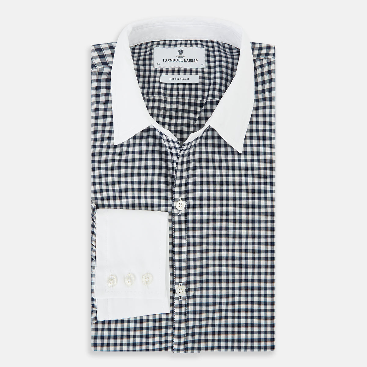 View 5 of product SHIRTS RF WH WINDSOR OPEN CLR WH 3BC NAVY CHECK 19