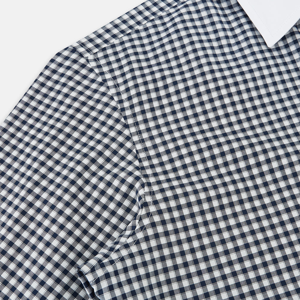 SHIRTS RF WH WINDSOR OPEN CLR WH 3BC NAVY CHECK 19