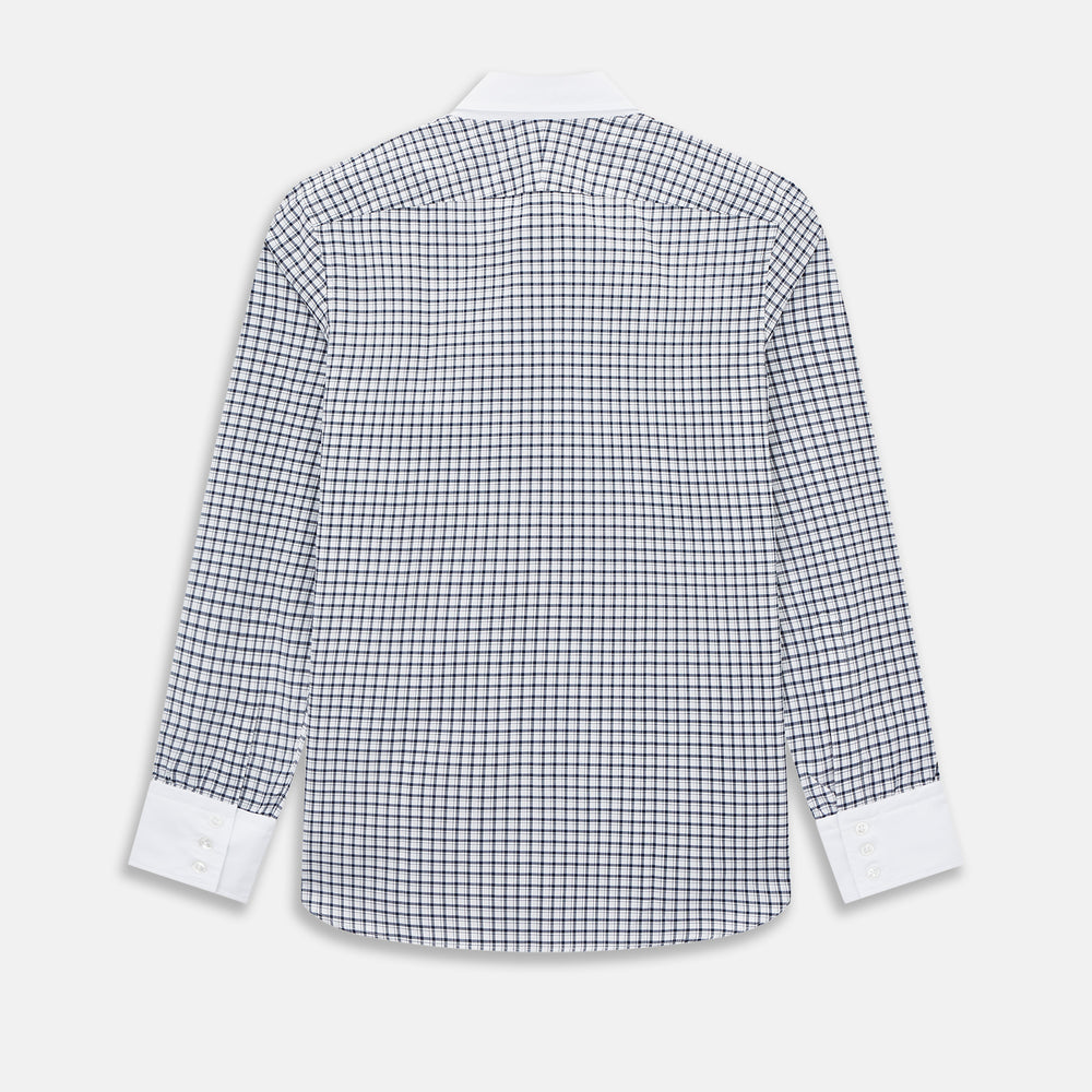 SHIRTS RF WH WINDSOR OPEN CLR WH 3BC NAVY CHECK 15