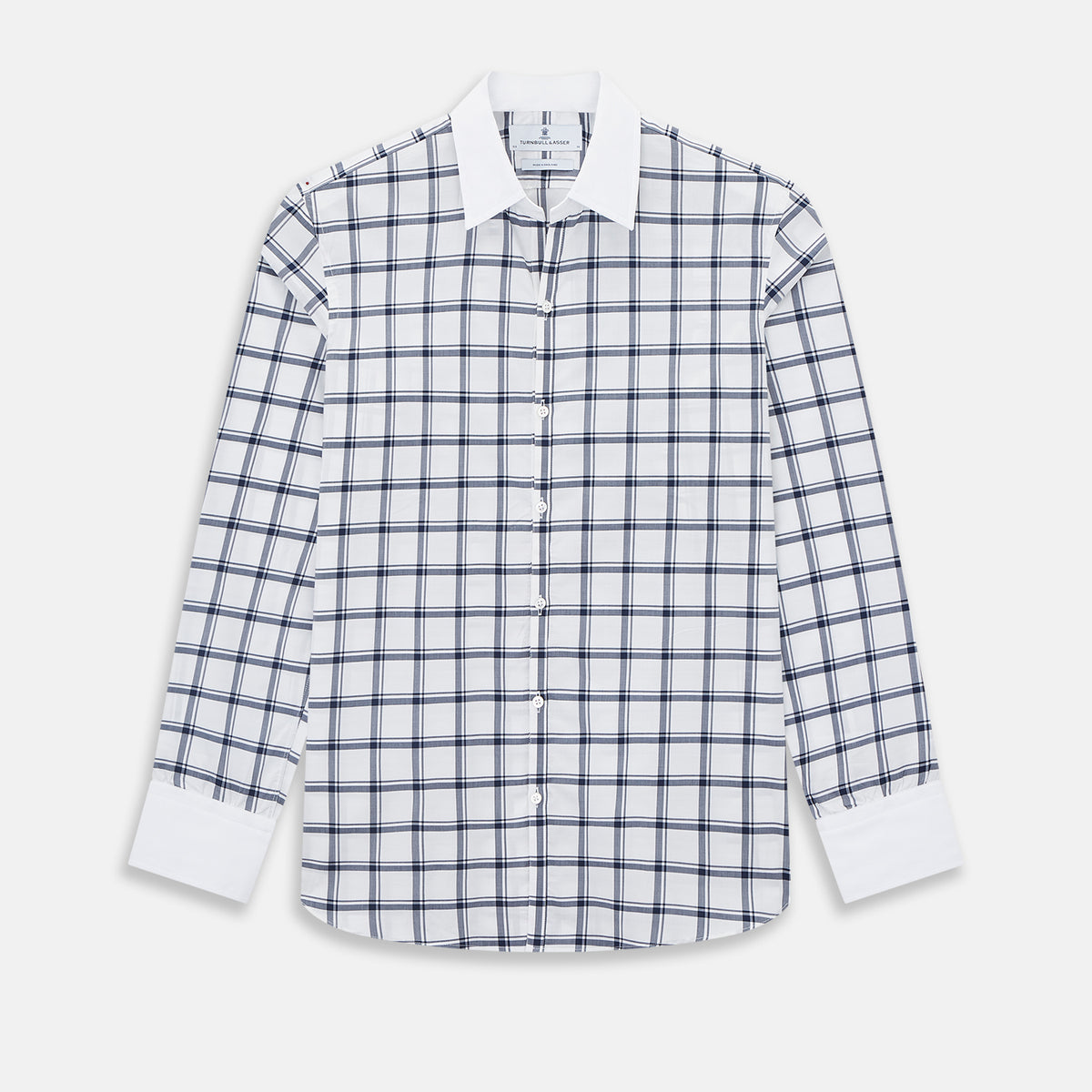 View 1 of product SHIRTS RF WH WINDSOR OPEN CLR WH 3BC NAVY CHECK 16.5