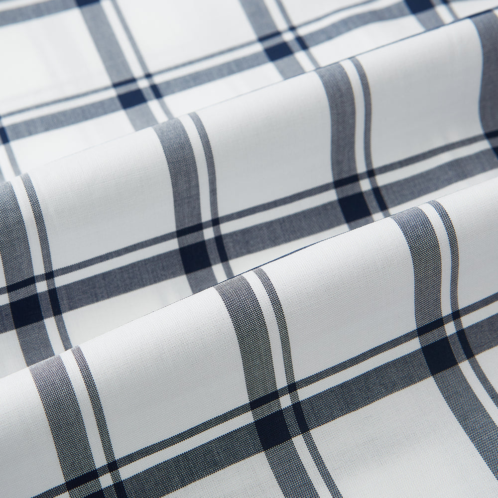 SHIRTS RF WH WINDSOR OPEN CLR WH 3BC NAVY CHECK 16.5