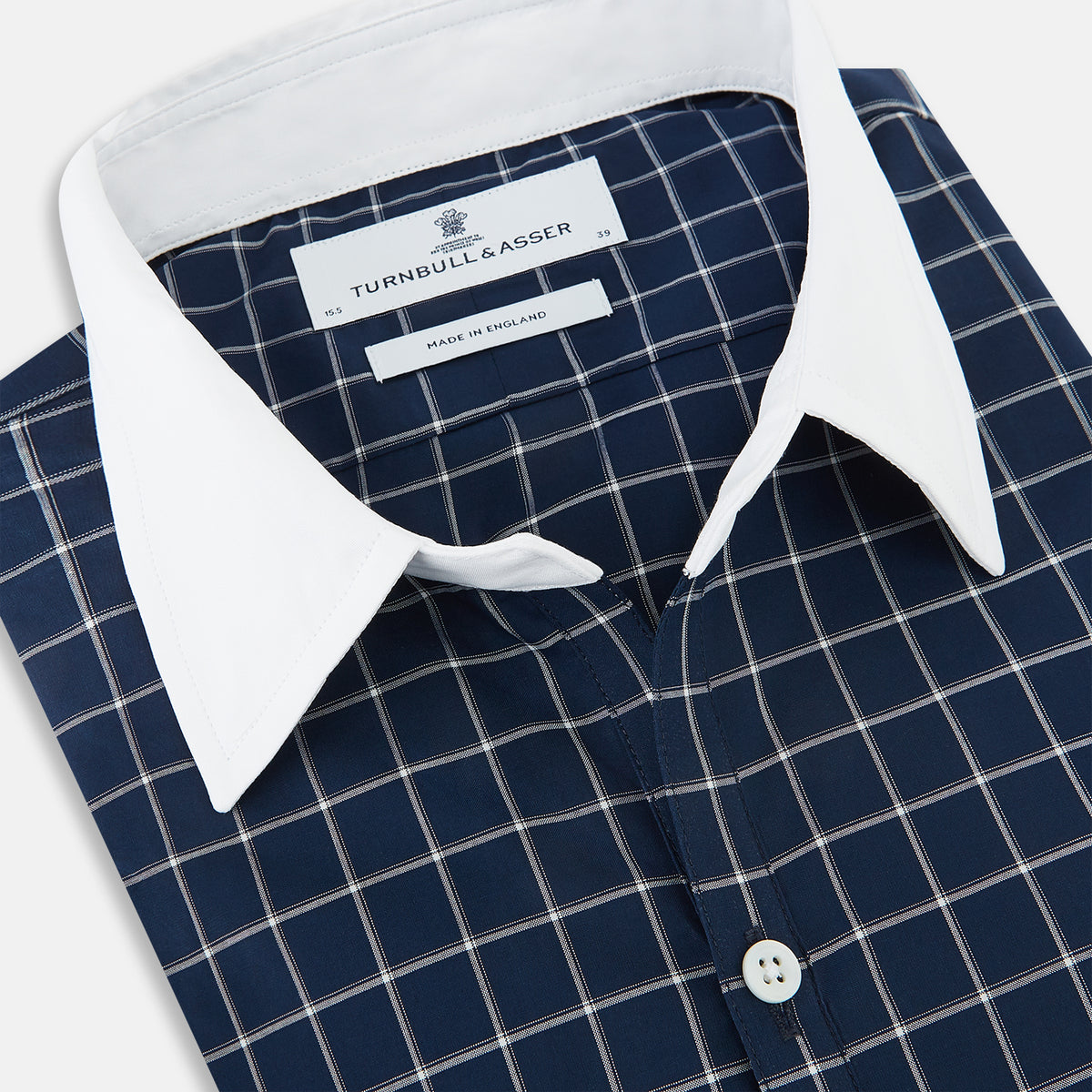 View 2 of product SHIRTS RF WH WINDSOR OPEN CLR WH 3BC WH CHK ON NVY 16
