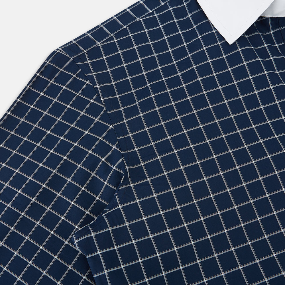 SHIRTS RF WH WINDSOR OPEN CLR WH 3BC WH CHK ON NVY 16